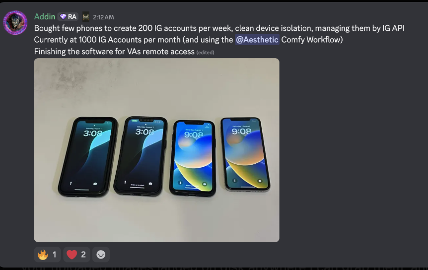 200 IG accounts per week