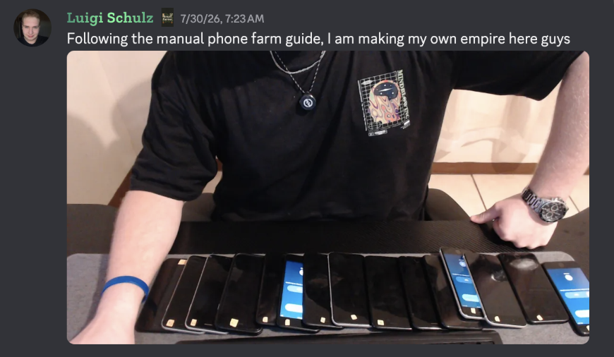 member building his own farm