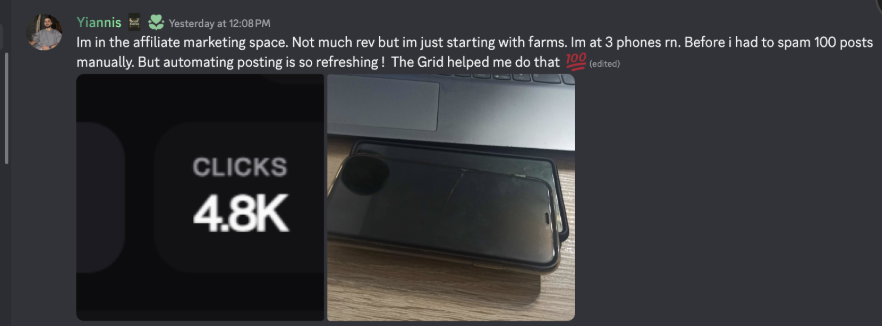 4.8K clicks from 3 phones
